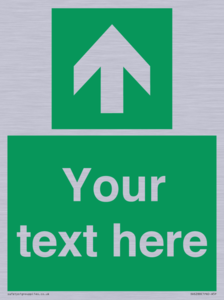 Safe condition Custom arrow up sign